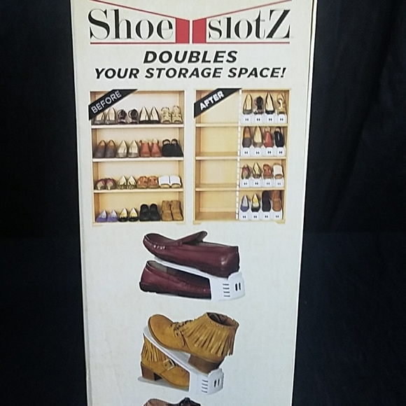 Shoe Slotz Closet Shelf Shoe Storage 6 per Box - Picture 3 of 4